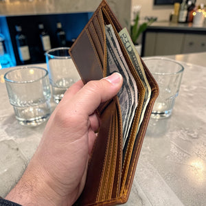 Personalized Groomsmen Gift Set – Engraved Wallet & Knife Gift for Wedding Party, Boyfriend & Gift for Him