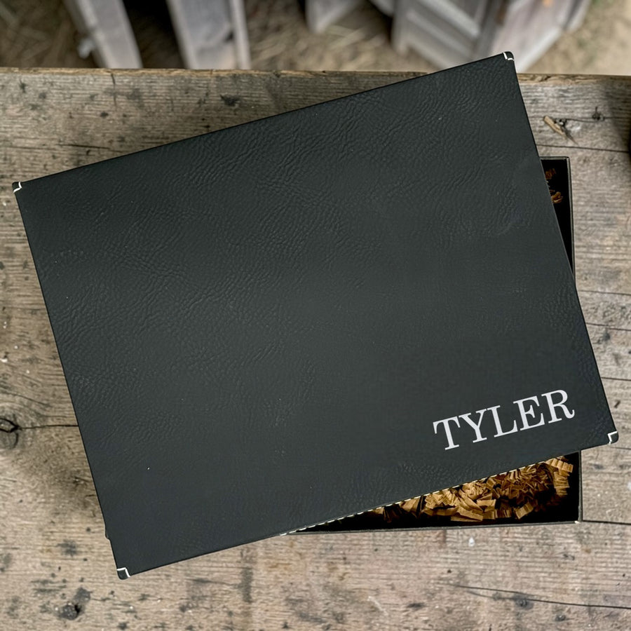 Personalized Groomsmen Gift Set – Engraved Wallet & Knife Gift for Wedding Party, Boyfriend & Gift for Him