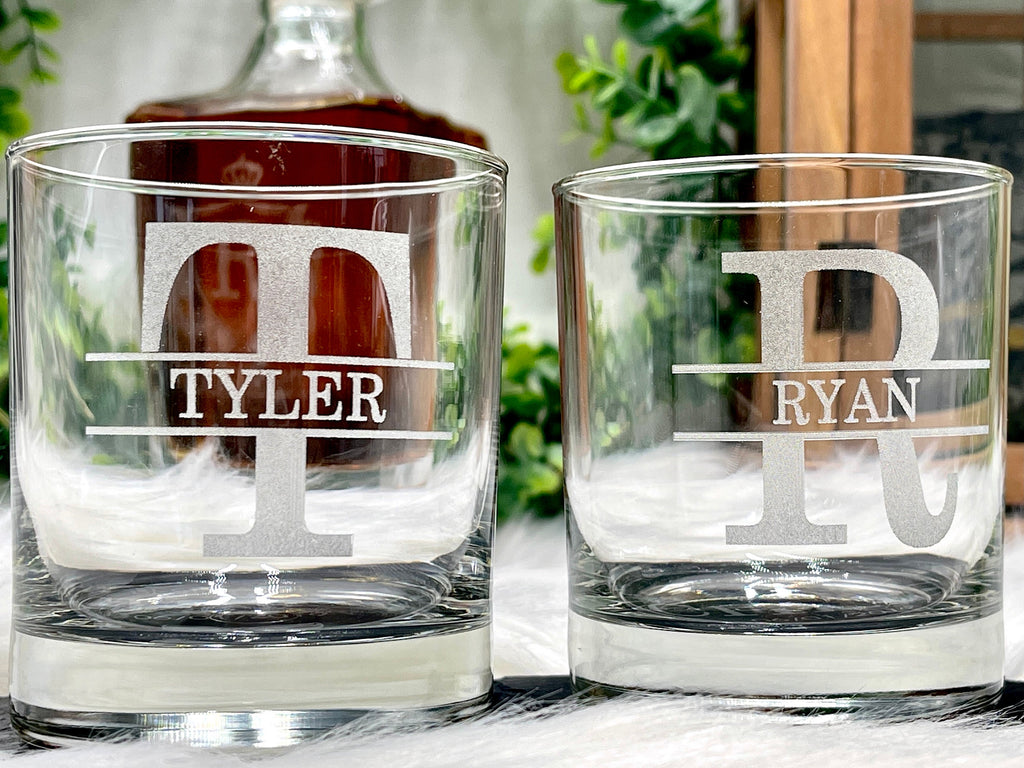 Personalized Whiskey Glasses for Groomsmen Proposal Gift Ideas, Coaster Bottle Opener