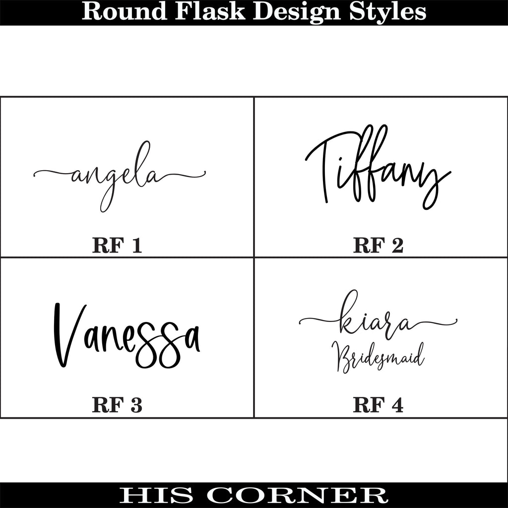 Round Flasks with Rhinestone