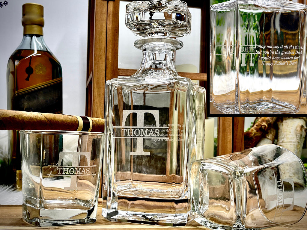 Whiskey Decanter and Glasses