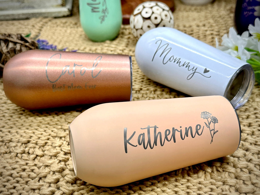 Mom's Engraved Champagne Flute