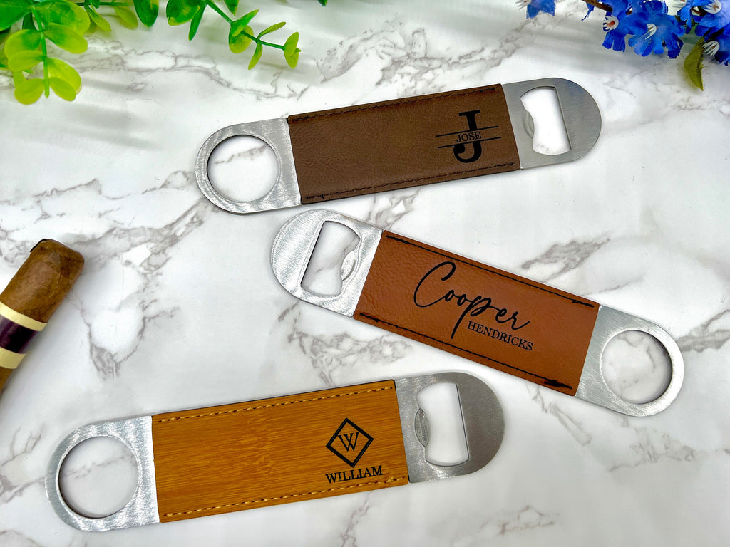 Ideal Crafted Gift for Wedding Party, Personalized Engraved Bottle Opener for Your Groomsmen