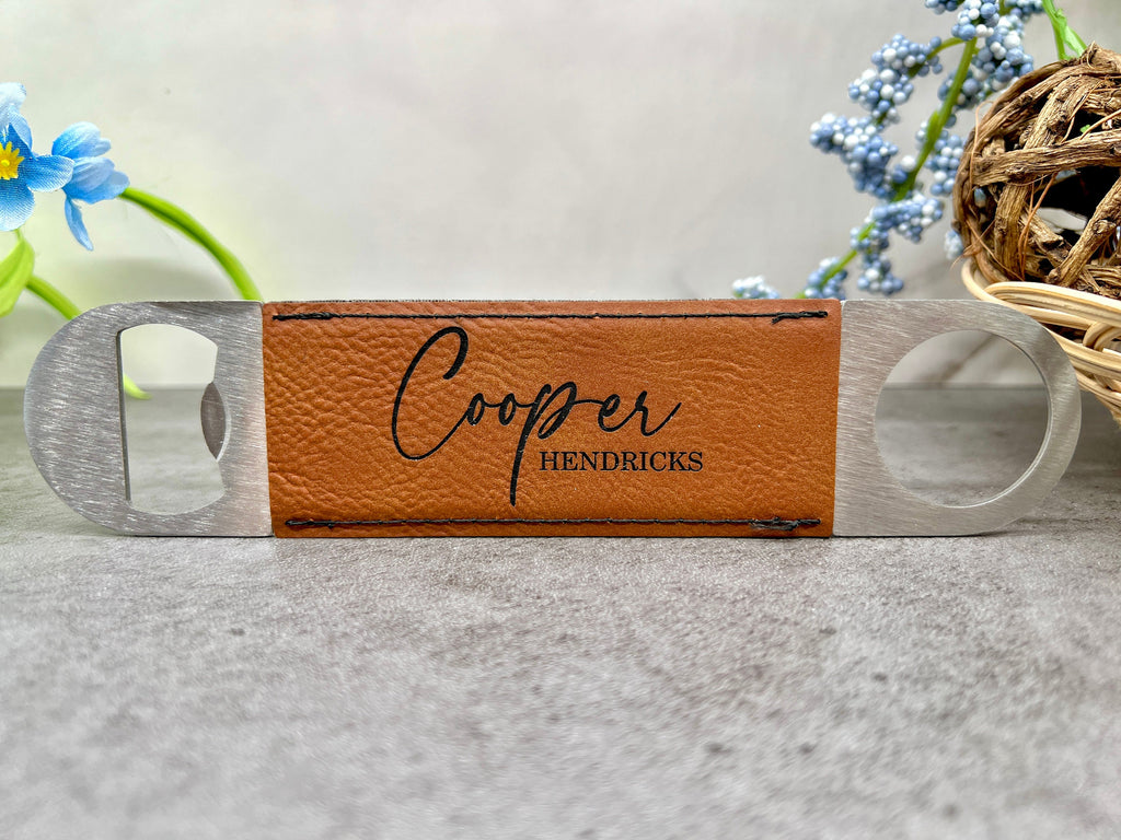 Ideal Crafted Gift for Wedding Party, Personalized Engraved Bottle Opener for Your Groomsmen