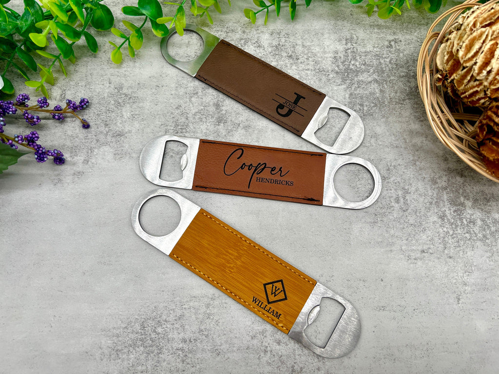 Ideal Crafted Gift for Wedding Party, Personalized Engraved Bottle Opener for Your Groomsmen