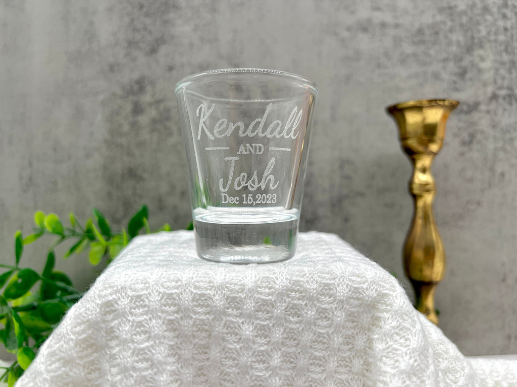Wedding Favors, Engraved Slate Coaster, Engraved Shot glasses, Wedding Party Favors, Bridesmaid Gifts, Groomsman Gifts, Wedding Gift