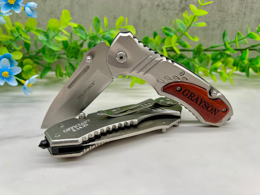 Personalized Pocket Knife, Engraved Folding Knife, Gifts for him, Gifts for Groomsman, Custom Personal Message