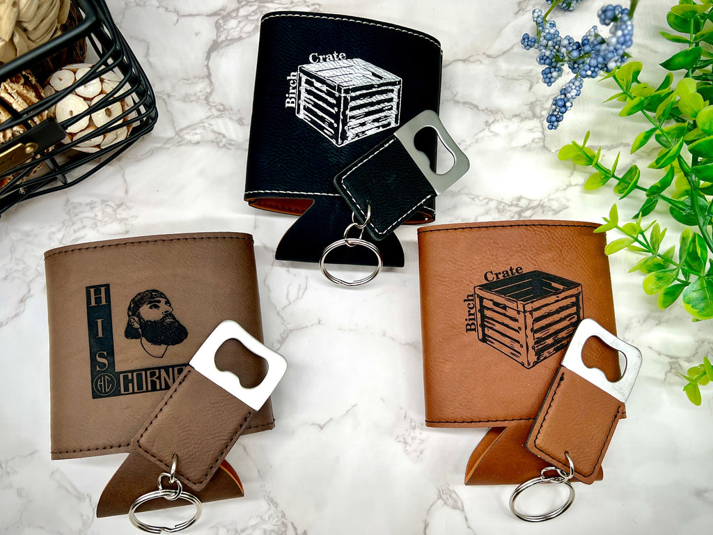 Personalized Can Cooler with Keychain Corporate Gift, Can Cooler Company Gift for Employees