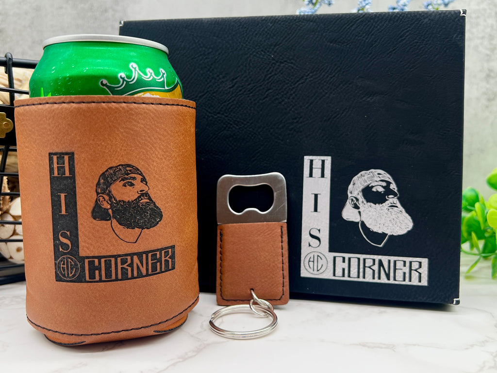 Personalized Can Cooler with Keychain Corporate Gift, Can Cooler Company Gift for Employees