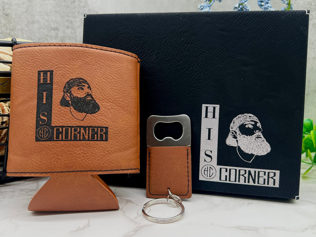 Personalized Can Cooler with Keychain Corporate Gift, Can Cooler Company Gift for Employees