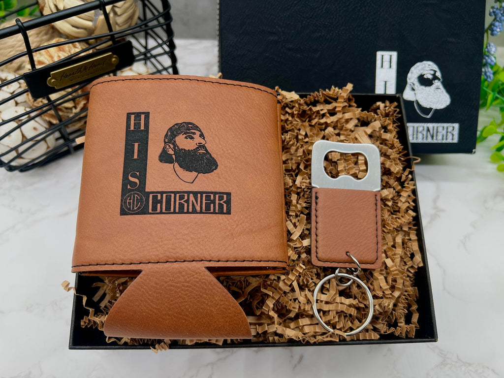 Personalized Can Cooler with Keychain Corporate Gift, Can Cooler Company Gift for Employees