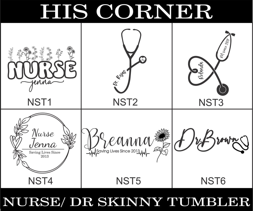 Personalized Tumbler for Nurses, Christmas Gift for Nurse, Tumbler with Lid and Straw for Registered Nurse, RN Custom Mug Gift