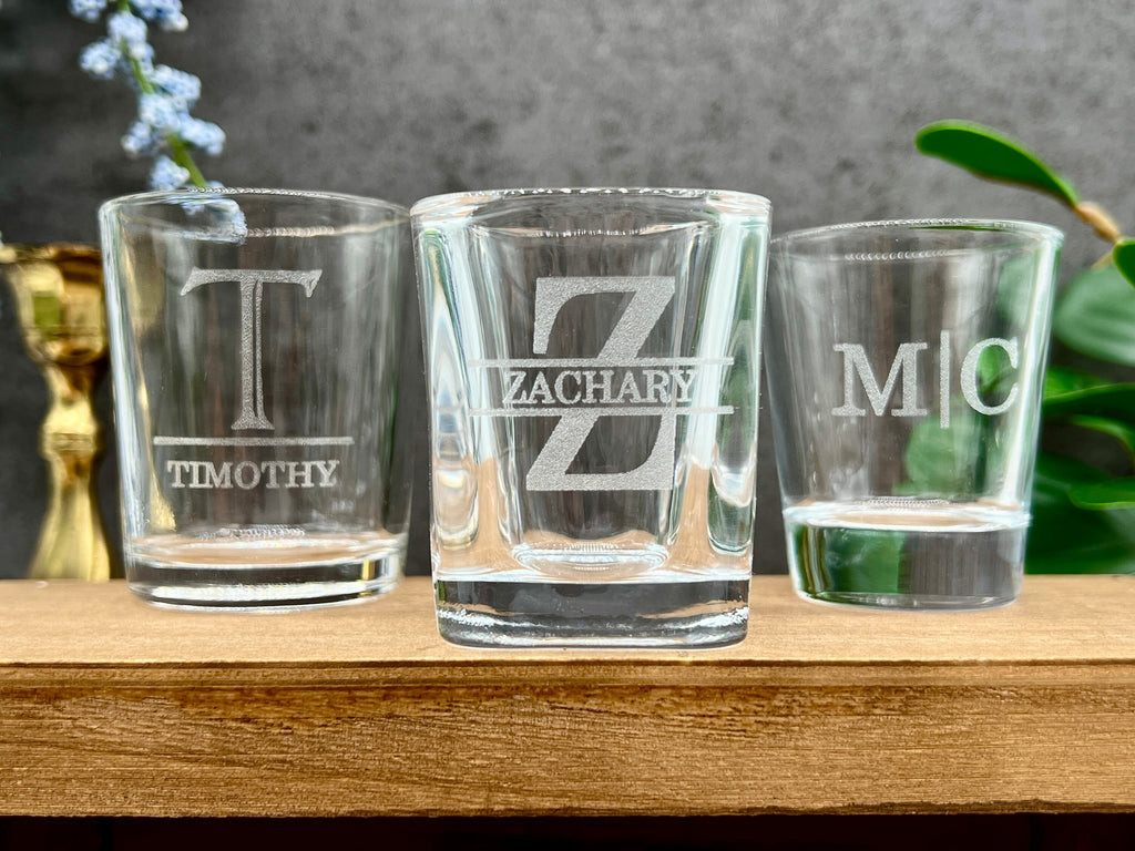 Personalized Engraved Shot Glass – Custom Gift for Him, Stocking Stuffer, Holiday Gift Idea for Men, Friends, or Family