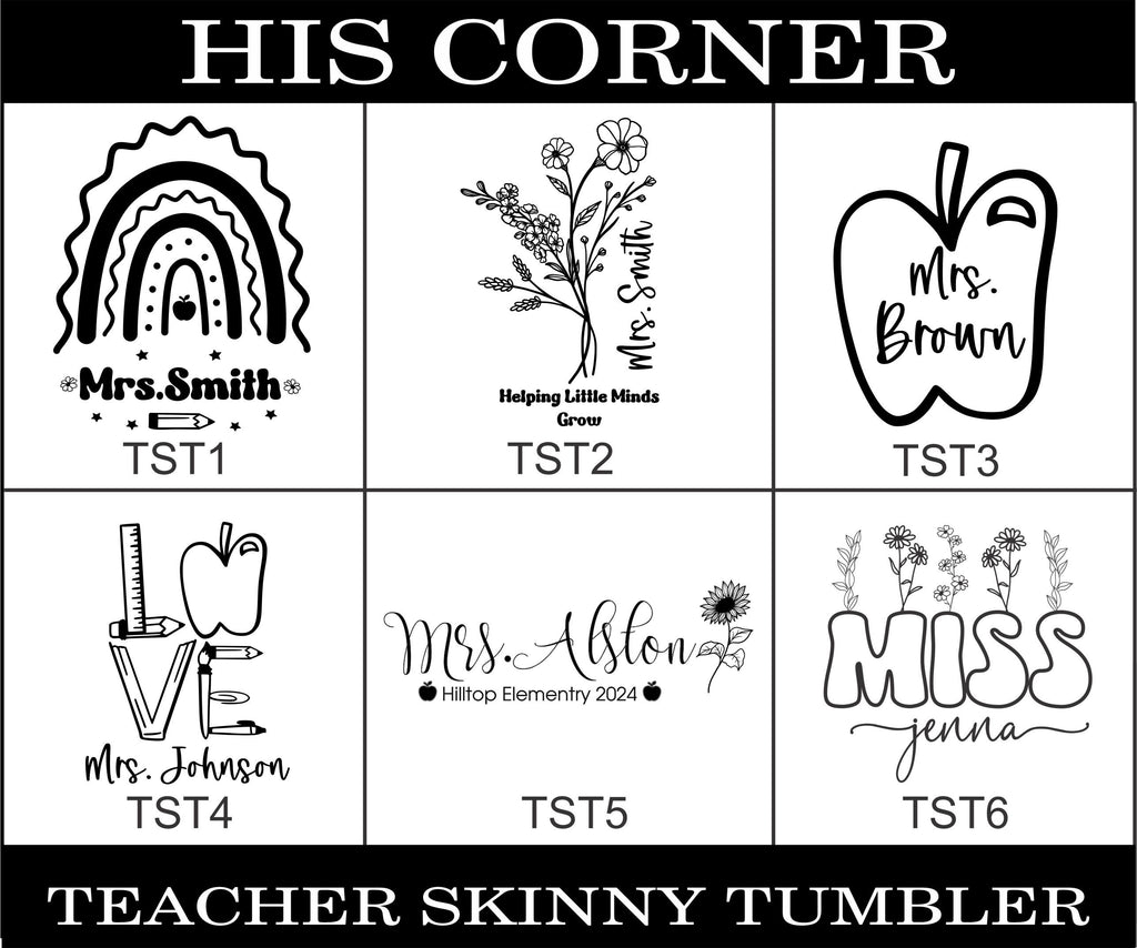 Custom Mug for Teacher, Back to School Gift, Gift for Teacher, Iced Coffee Tumbler, Engraved Skinny Tumbler