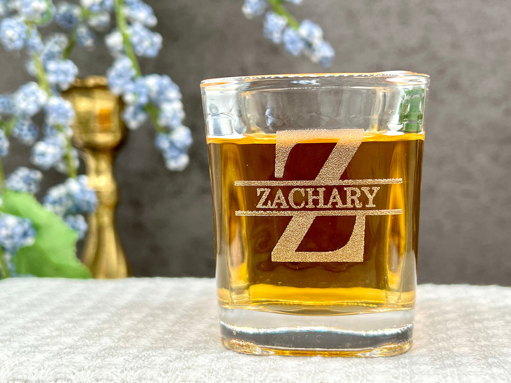 Personalized Engraved Shot Glass – Custom Gift for Him, Stocking Stuffer, Holiday Gift Idea for Men, Friends, or Family