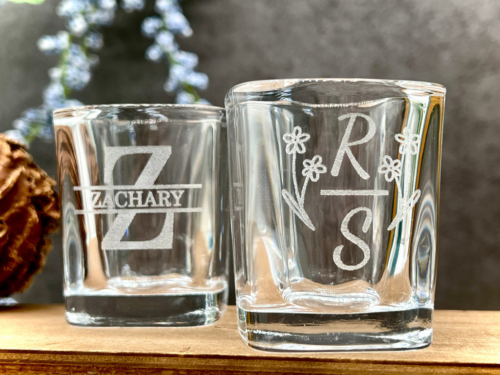 Personalized Engraved Shot Glass – Custom Gift for Him, Stocking Stuffer, Holiday Gift Idea for Men, Friends, or Family