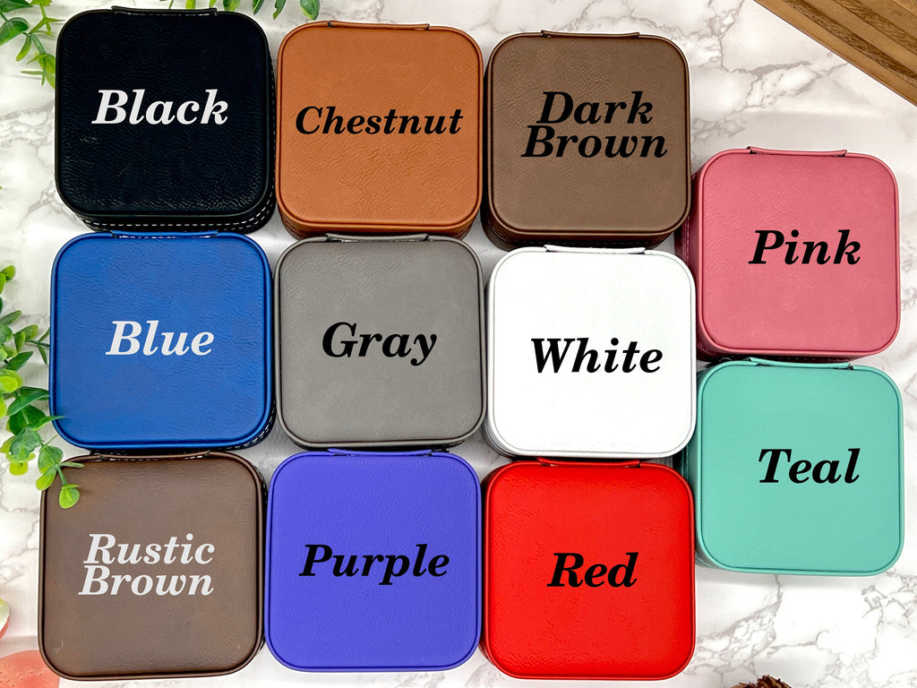 Jewelry Box Personalized for Mom, Gift for Mom, Engraved Compact Mirror