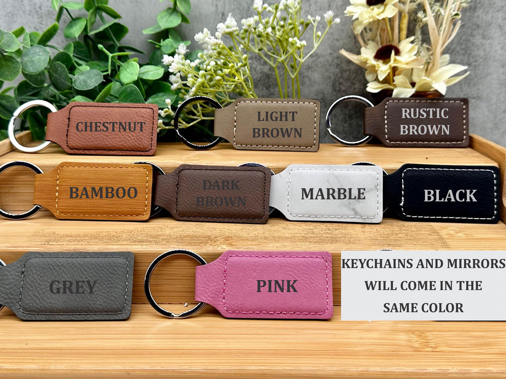 Bachelorette Gift Set, Compact Mirror with Initial, Engraved Keychain, Gift Bag with Personalized Design, Bachelorette Favor