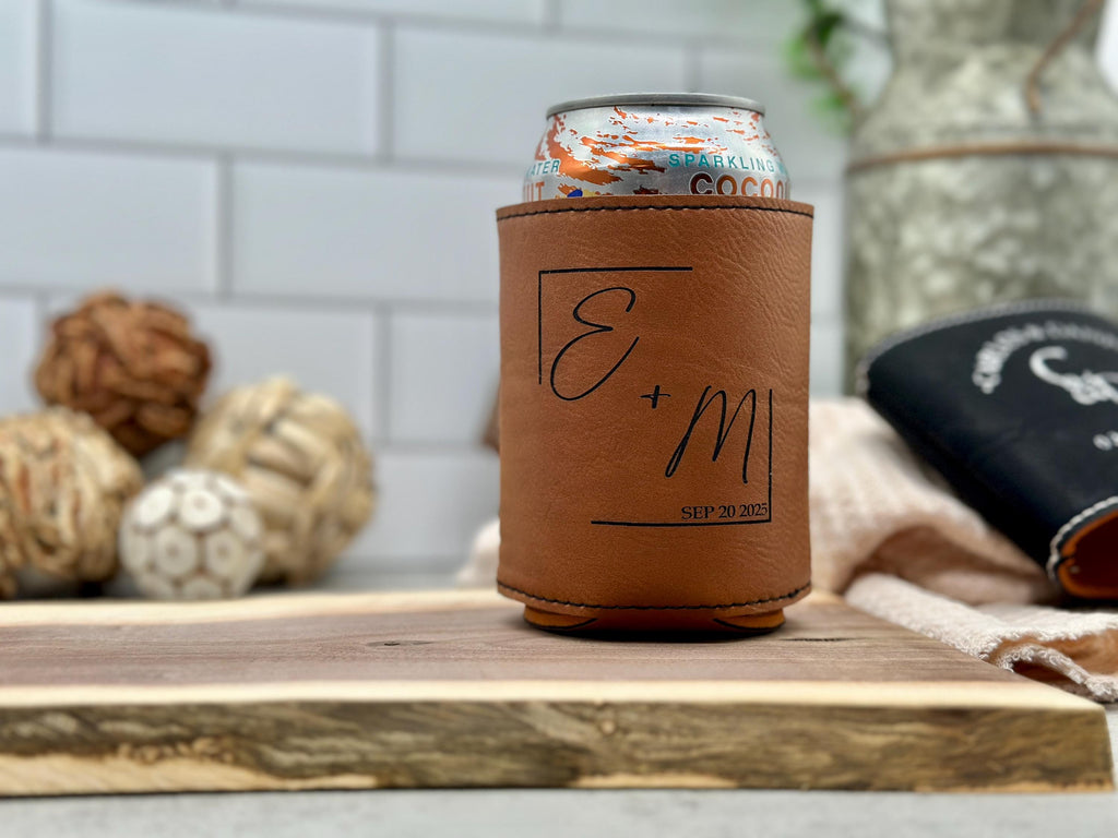 Wedding Can Cooler Gift, Engraved Can Cooler for Wedding, Beer Can Holder, Engraved Can Cooler, Wedding Favors, Wedding Can Coolers
