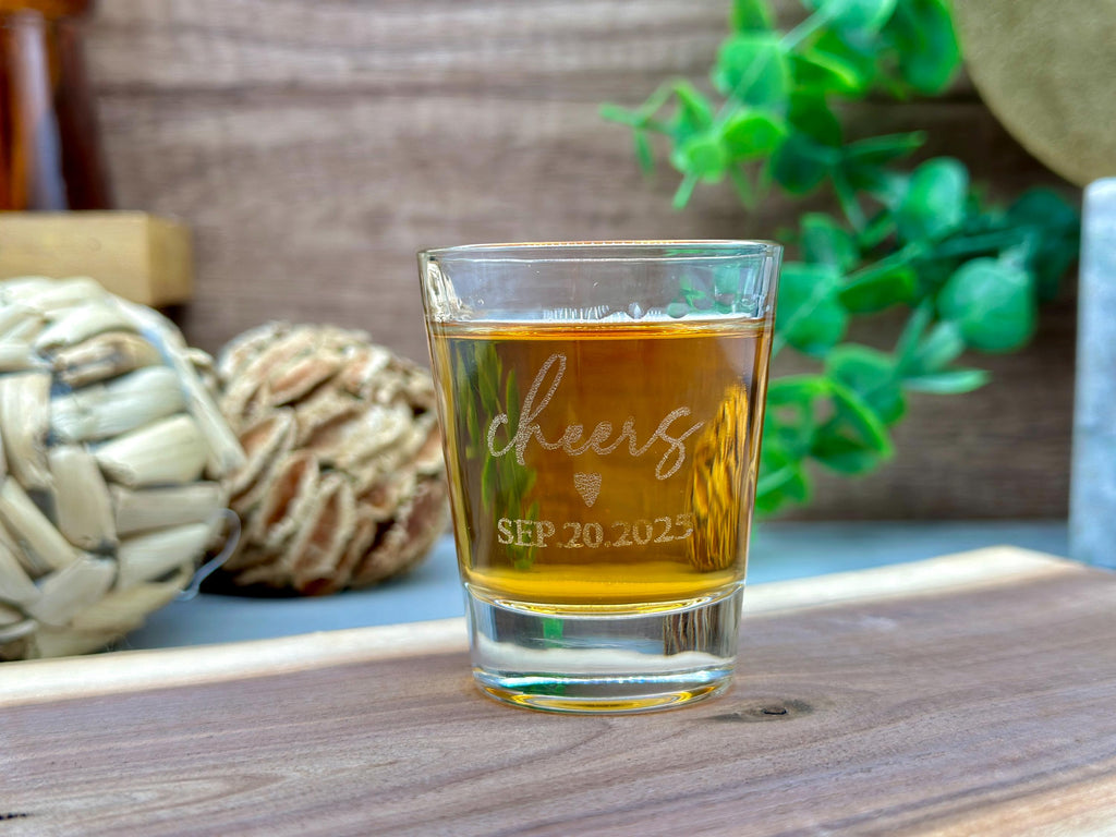 Personalized Wedding Shot Glasses, Custom Wedding Favors, Shot Glasses for Wedding Guests Gifts, Party Shot Glasses