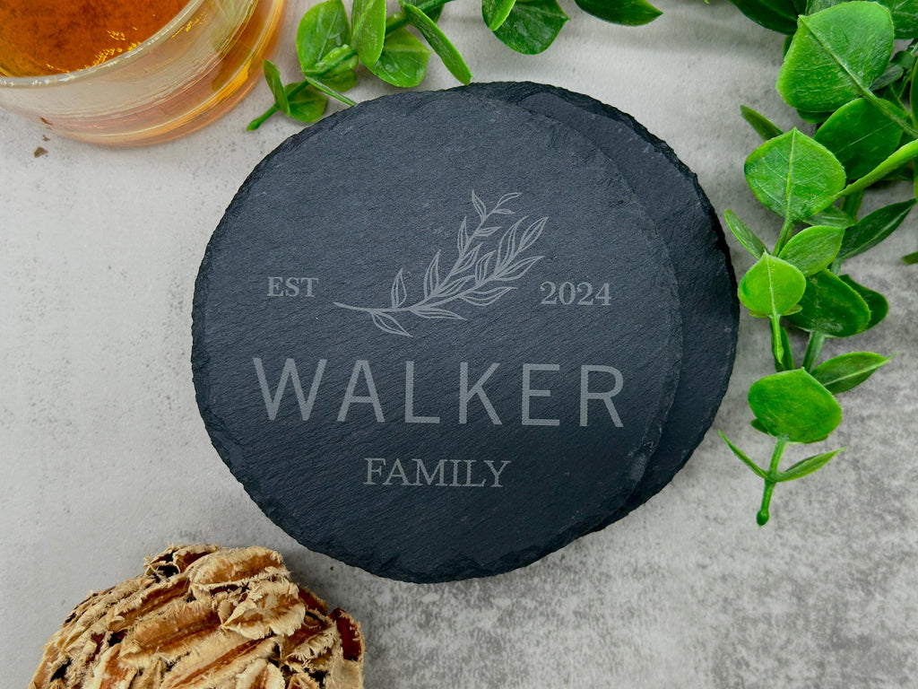 Wedding Coasters, Wedding Favors, Family Coasters, gifts for her, Party favors, Round Coasters
