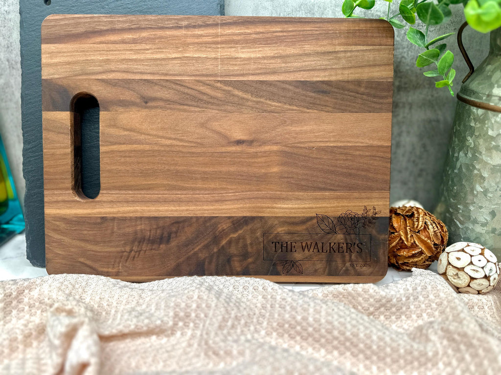 Personalized Cutting Board, Engraved Cutting Board, Custom Decoration Cutting Board, Wedding Gift, Housewarming Gift, Anniversary Gift