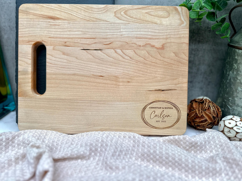Personalized Cutting Board, Engraved Cutting Board, Custom Decoration Cutting Board, Wedding Gift, Housewarming Gift, Anniversary Gift