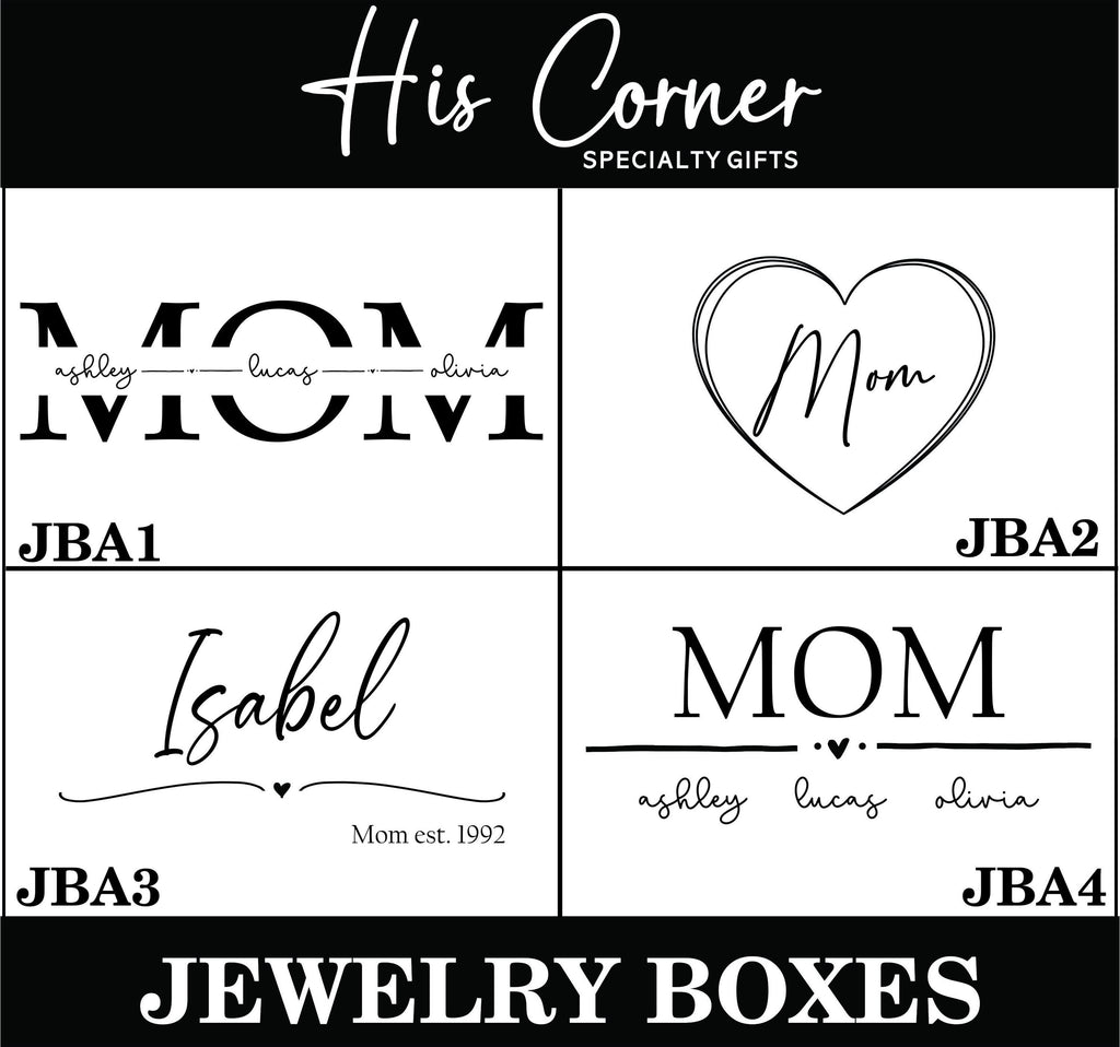 Mother's Day Personalized Jewelry Box - Jewelry Travel Case - Engraved Jewelry Organizer For Her - Gifts for Mom - Gifts for Grandma