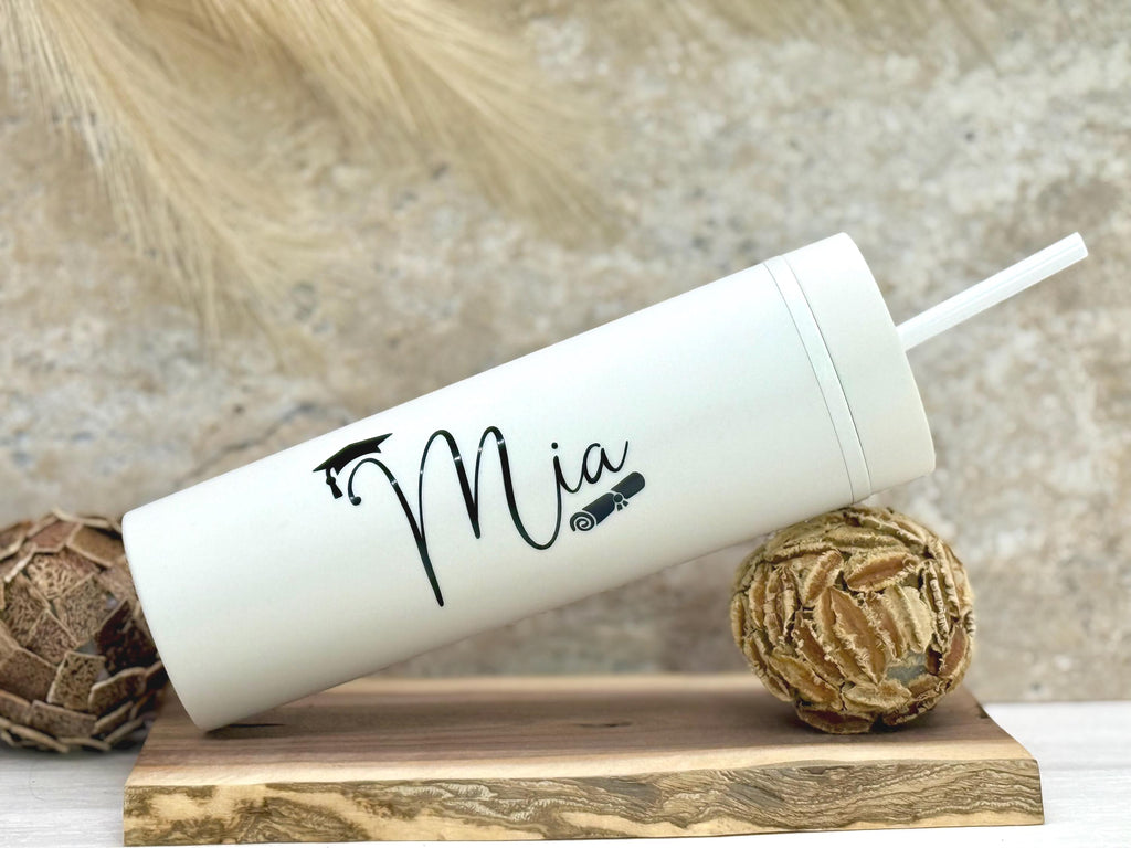 Personalized Graduation Gift Set | Tumbler, Compact Mirror & Optional Gift Box | Graduation Gift Set for Her | Perfect Graduation Gift Set