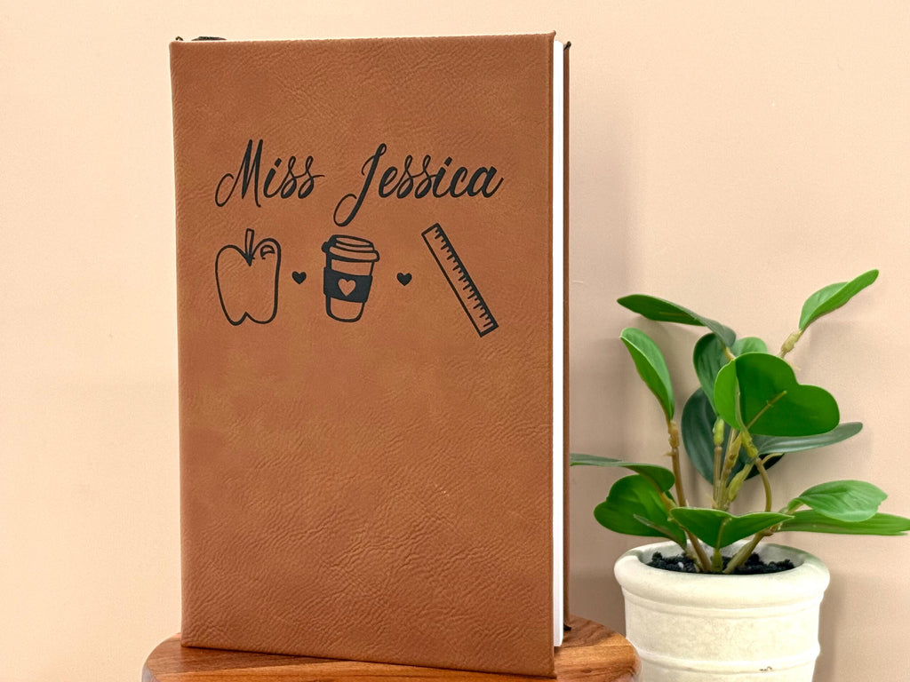 Personalized Teacher Notebook – Custom Name Journal – Gift for Teacher – Teacher Appreciation Gift Idea – Personalized Gift