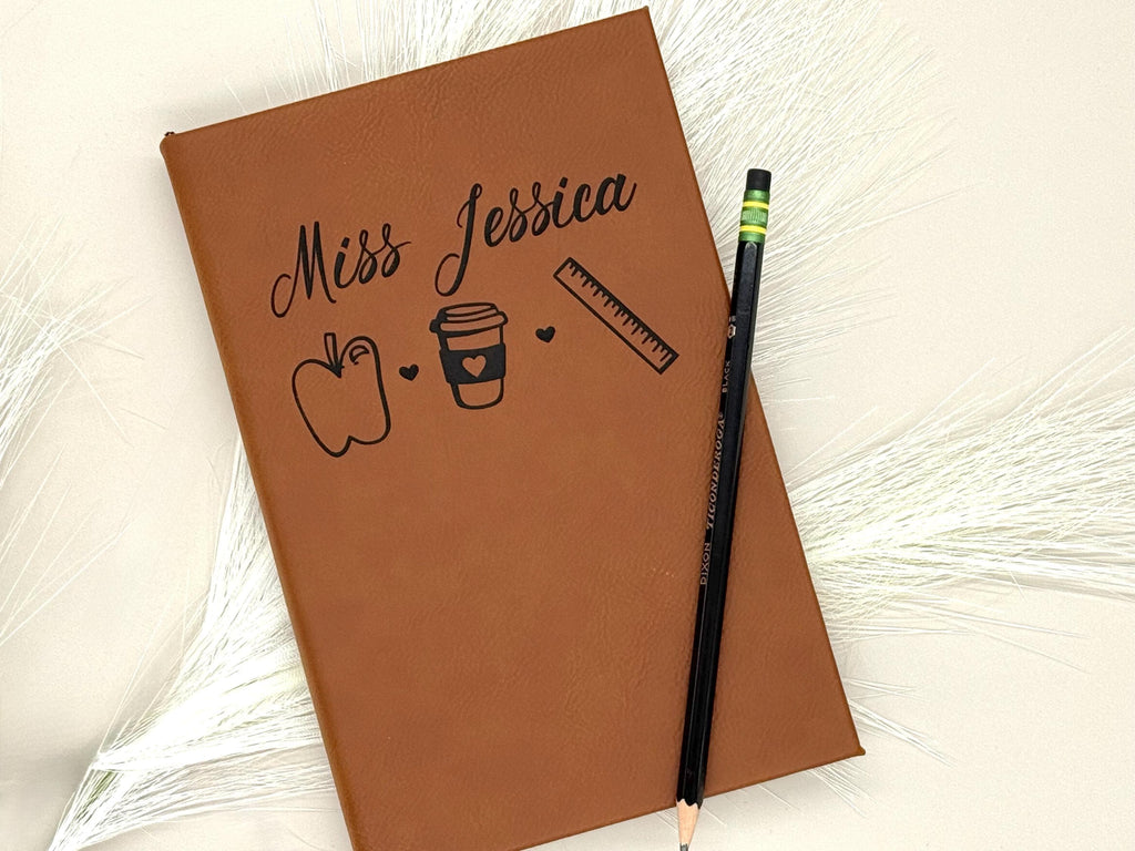 Personalized Teacher Notebook – Custom Name Journal – Gift for Teacher – Teacher Appreciation Gift Idea – Personalized Gift