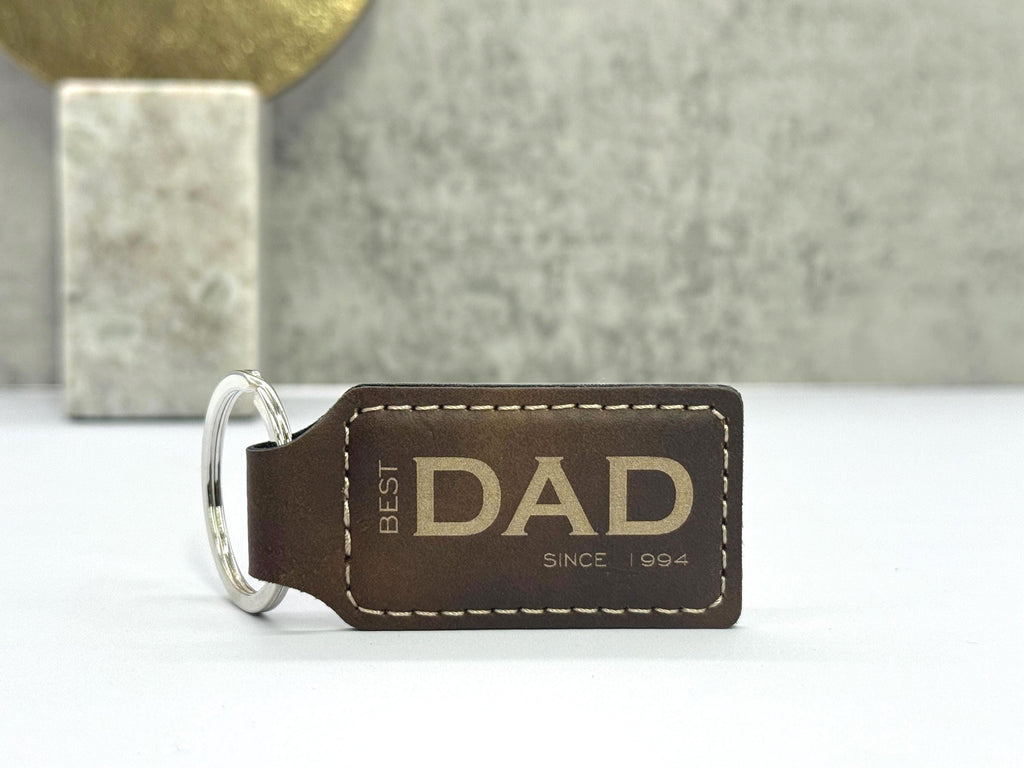 Father's Day Gift Set - Money Clip Wallet and Keychain Set - Gifts for Dad - Engraved Money Clip Wallet and Keychain - Gift Set for Dad