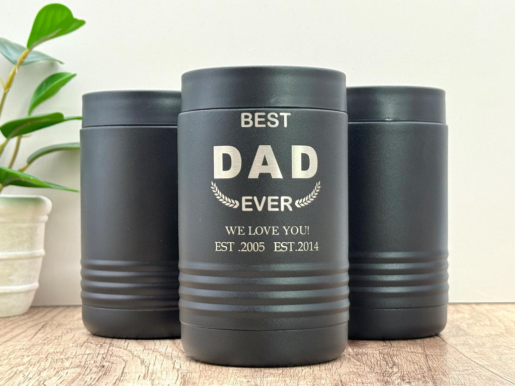 Personalized Dad Can Cooler – Stainless Steel – Father’s Day Gift – Custom Beer Holder – Stainless Steel – Gift for Him
