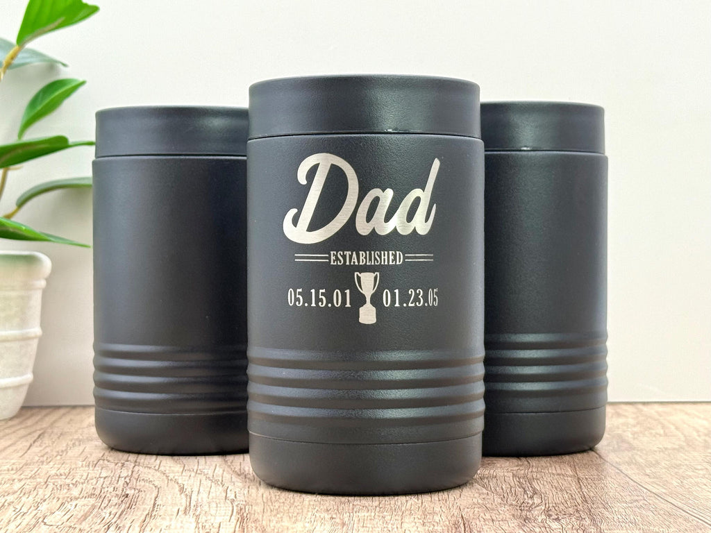 Personalized Dad Can Cooler – Stainless Steel – Father’s Day Gift – Custom Beer Holder – Stainless Steel – Gift for Him