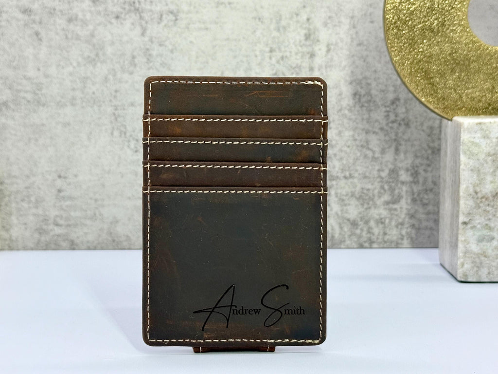 Personalized Money Clip Wallet - Father's Day Personalized Gifts - Engraved Money Clip Wallet - Father's Day Wallet - Gifts for Dad