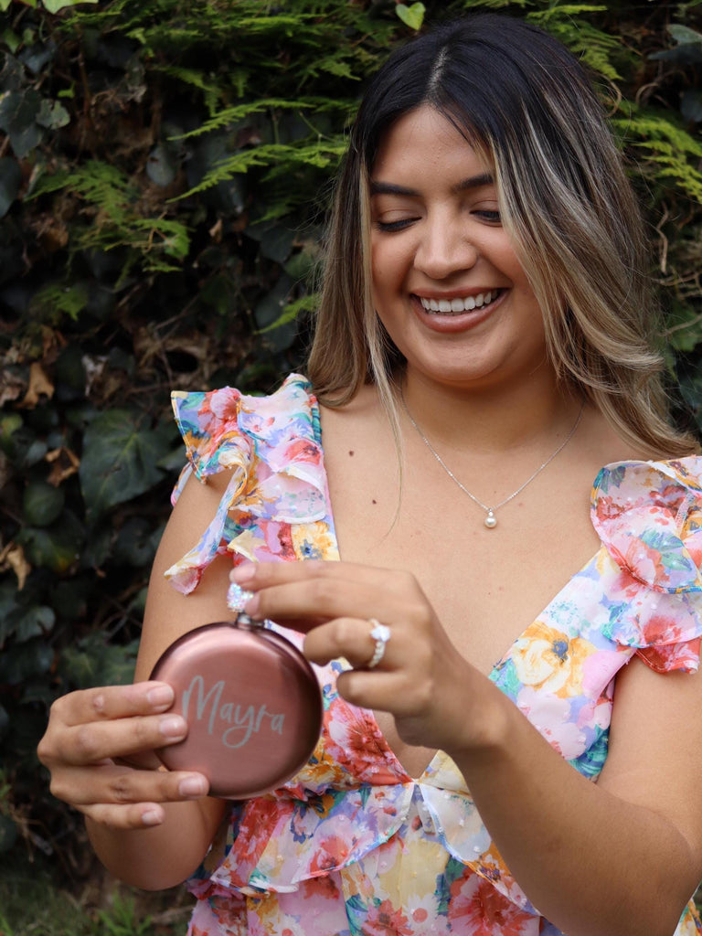 Round Flasks with Rhinestone