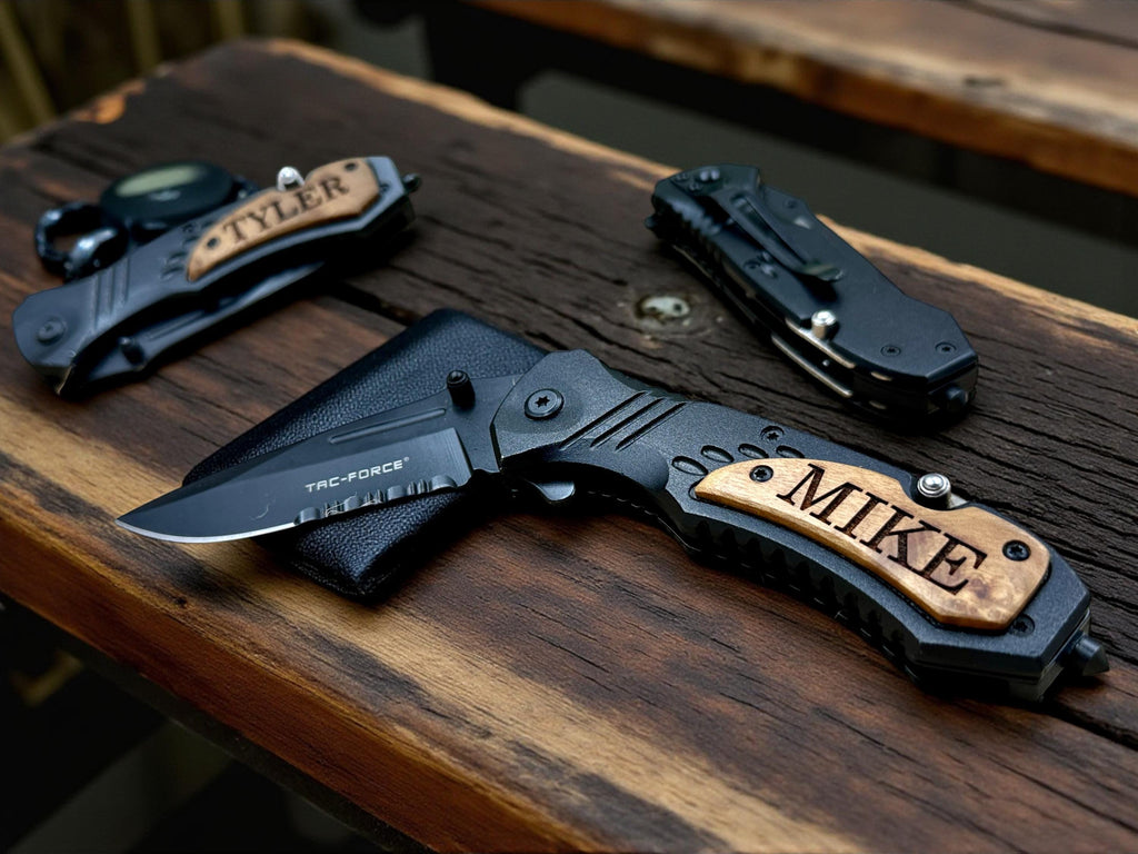 Groomsmen's Engraved Knife