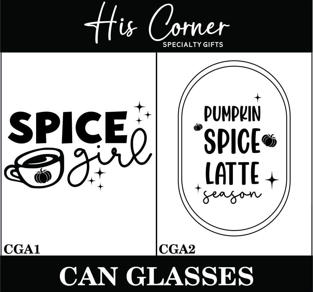 Pumpkin Spice Coffee Can Glass - Fall Can Glass - Personalized Thanksgiving Iced Coffee Can Glass - Holiday Gifts - Personalized Gifts