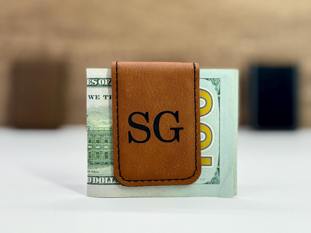 Personalized Money Clip for Him, Engraved Stocking Stuffer for Men, Custom Christmas Gift, Compact Wallet Alternative for Holiday Giving