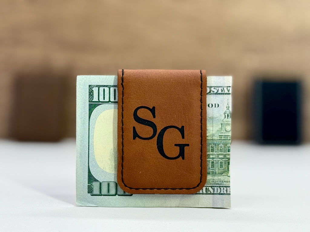 Personalized Money Clip for Him, Engraved Stocking Stuffer for Men, Custom Christmas Gift, Compact Wallet Alternative for Holiday Giving