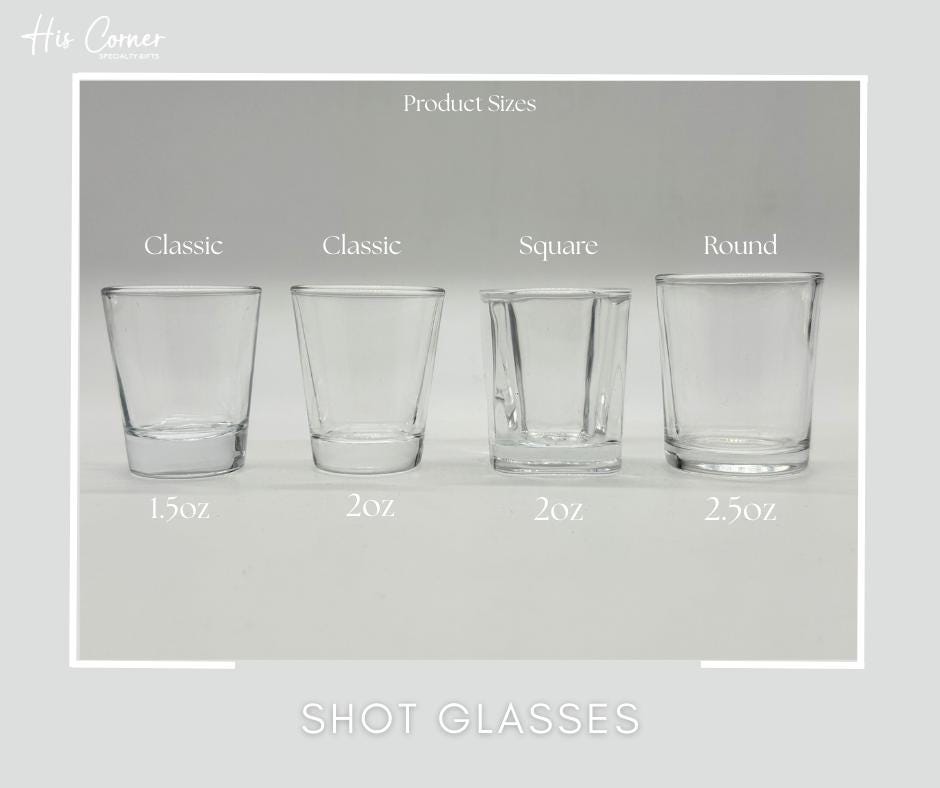 Custom Engraved Christmas Shot Glasses, Personalized Holiday Party Favors, Stocking Stuffers, Funny Gift for Friends or White Elephant