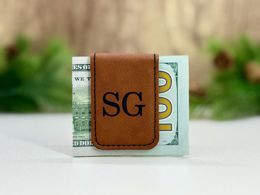 Personalized Money Clip for Him, Engraved Stocking Stuffer for Men, Custom Christmas Gift, Compact Wallet Alternative for Holiday Giving