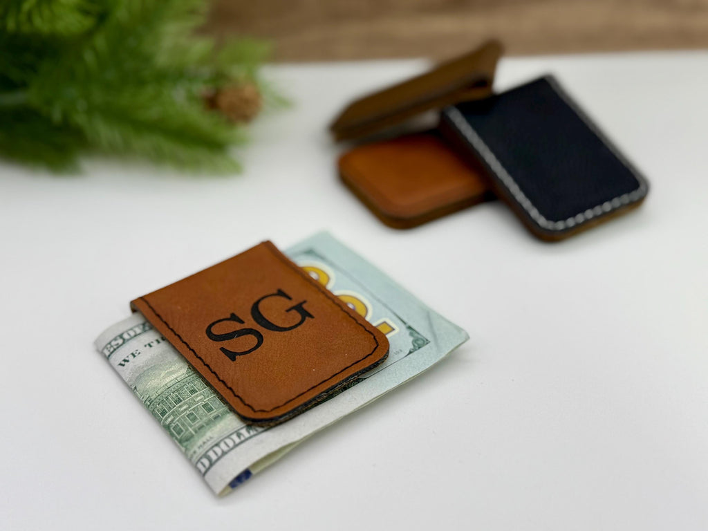 Personalized Money Clip for Him, Engraved Stocking Stuffer for Men, Custom Christmas Gift, Compact Wallet Alternative for Holiday Giving