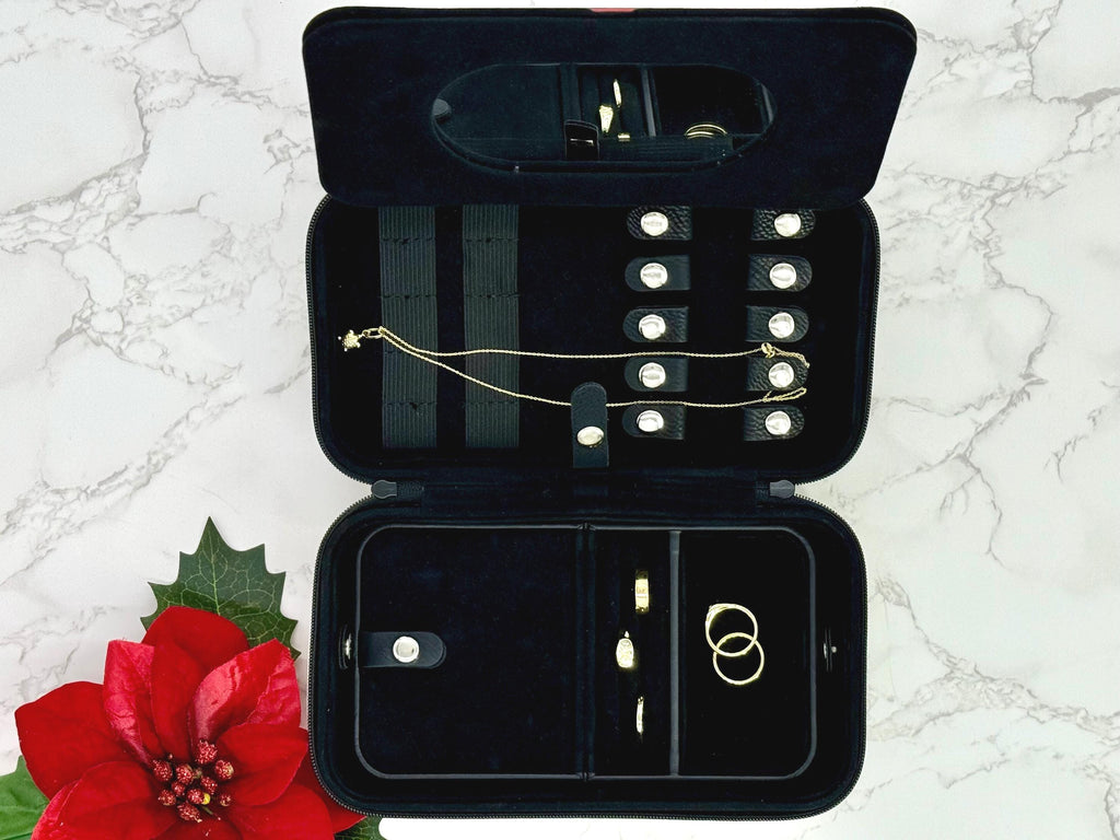 Personalized Jewelry Box Set – Large Custom Box with Small Box Inside – Name Gift – Christmas Gift for Her – Jewelry Organizer – Stuffer