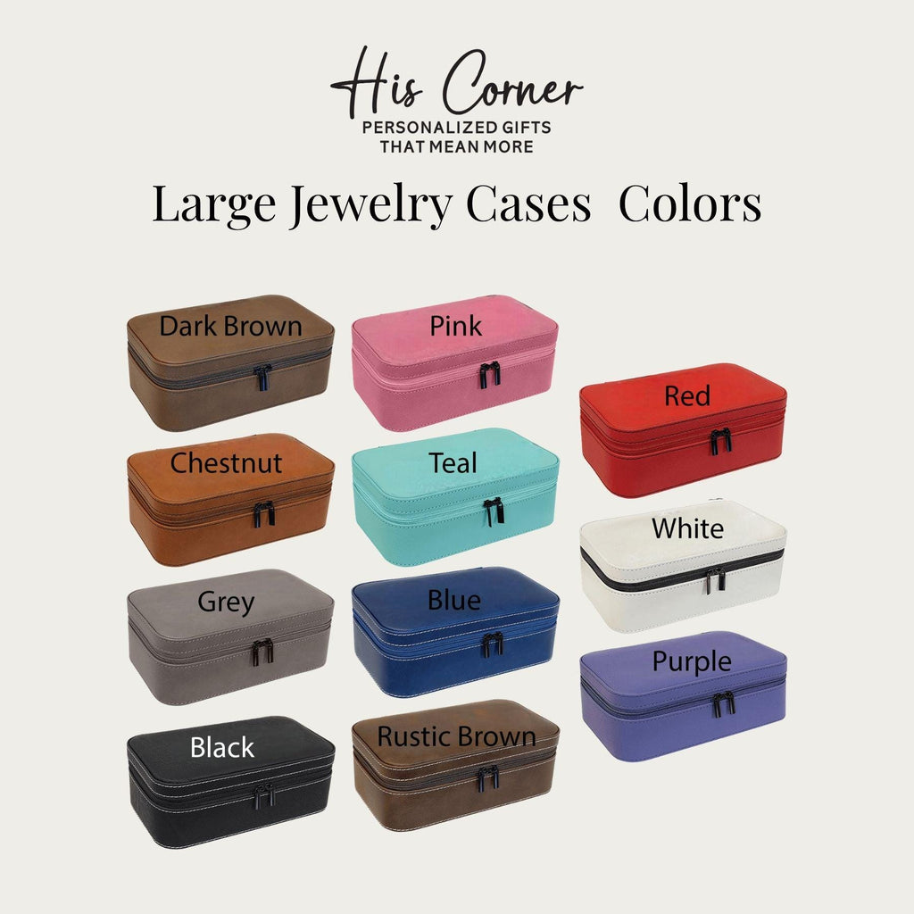 Personalized Jewelry Box Set – Large Custom Box with Small Box Inside – Name Gift – Christmas Gift for Her – Jewelry Organizer – Stuffer
