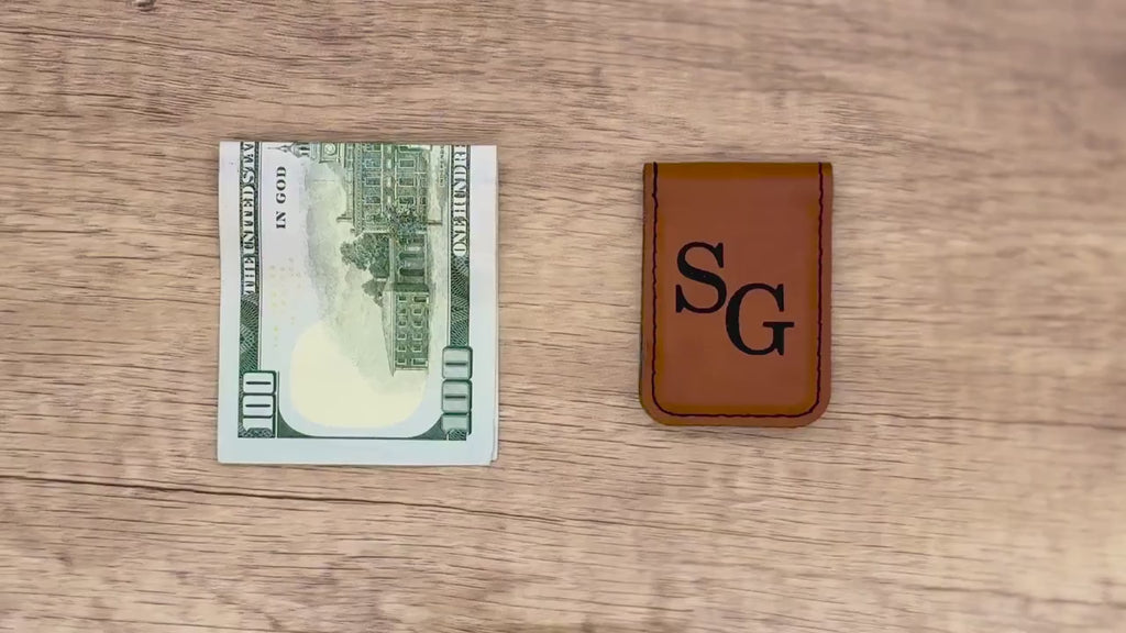 Personalized Money Clip for Him, Engraved Stocking Stuffer for Men, Custom Christmas Gift, Compact Wallet Alternative for Holiday Giving