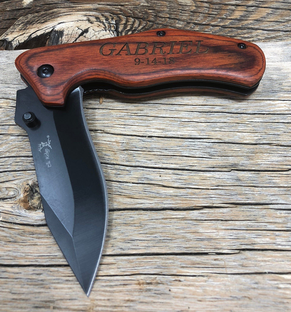 Anniversary Gift, Engraved Pocket Knife, Father of the Groom Gift, Father Daughter Gift, Personalized Knife, Gift for Dad, Groomsmen Gift