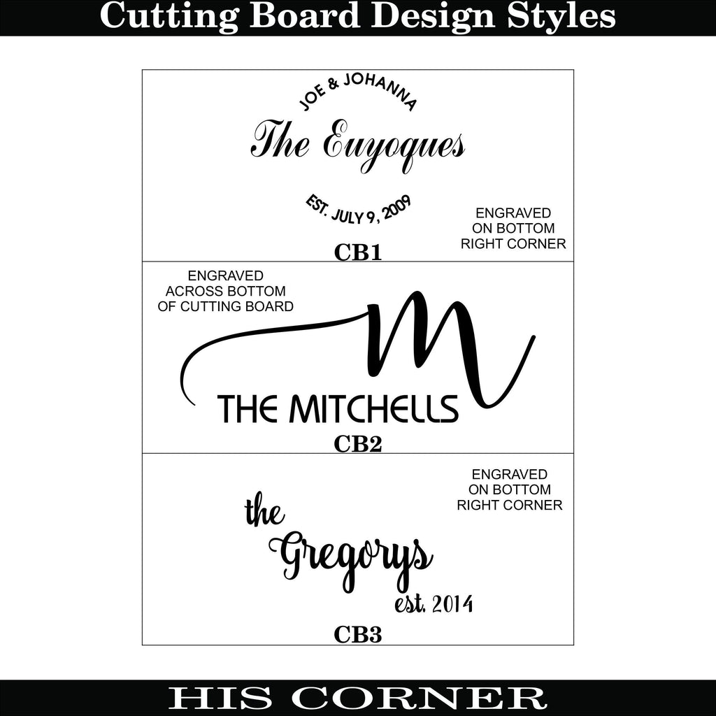 Personalized Cutting Board, Engraved Cutting Board, Custom Cutting Board, Wedding Gift, Housewarming Gift, Anniversary Gift, Christmas Gift