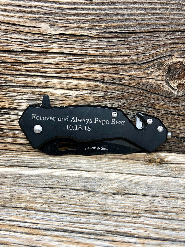 Anniversary Gift For Men, Happy Anniversary Engraved Pocket Knife, Personalized Gift For BoyFriend, Folding Pocket Knife, Personalized Gift
