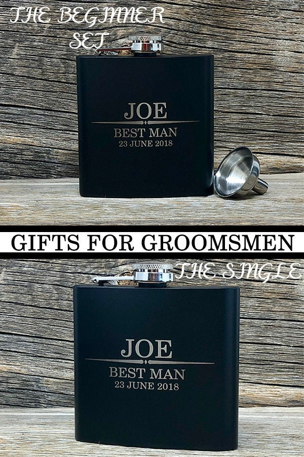 Best Man Proposal Gift, Groomsman Flask Gift Set, Wedding Party Gift Set, Groomsmen Flask Engraved, Best Man Gift Ideas, Groomsmen Gift Box
